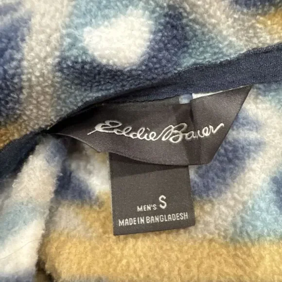 Eddie Bauer Fleece Sweatshirt Aztec Print Women's Small 1/4 Zip Pullover - Picture 2 of 5